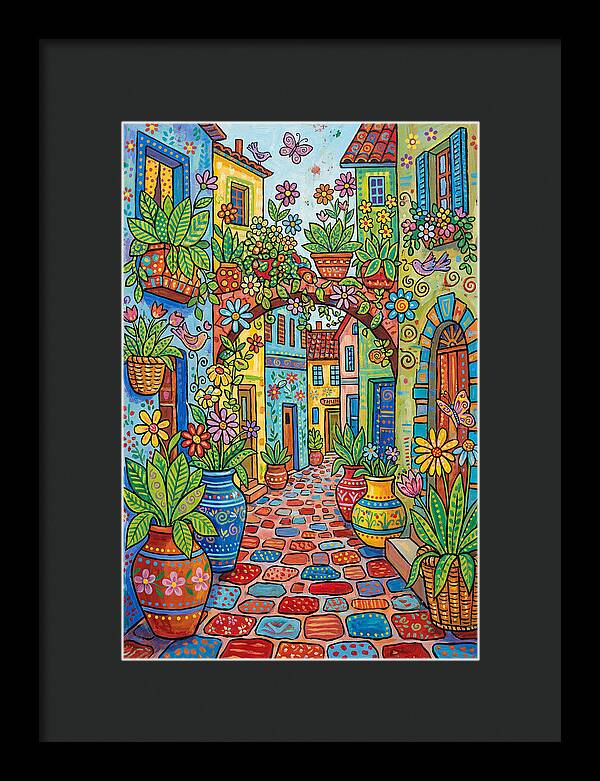 Colorful Alleyway Blooms