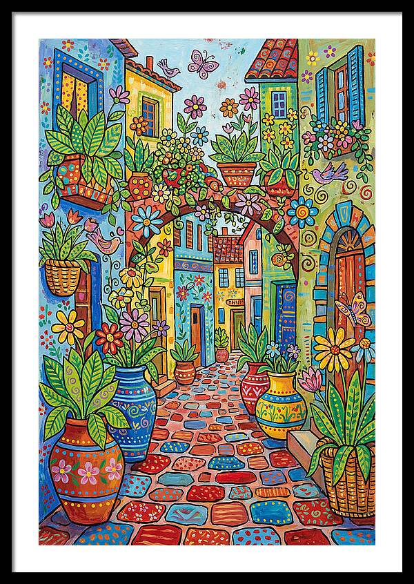 Colorful Alleyway Blooms