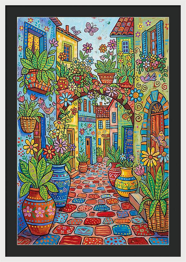 Colorful Alleyway Blooms
