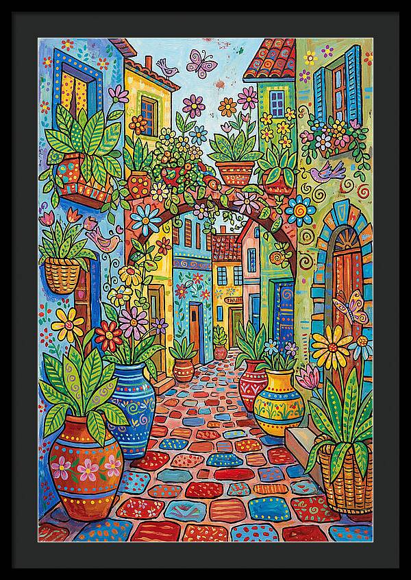 Colorful Alleyway Blooms