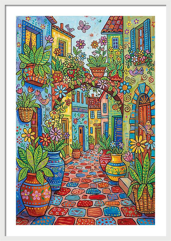 Colorful Alleyway Blooms