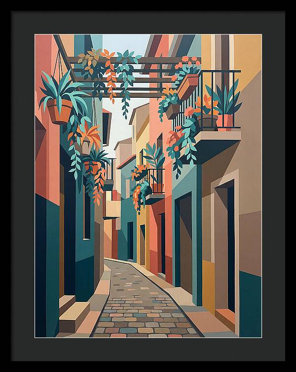 Colorful Alleyway Oasis
