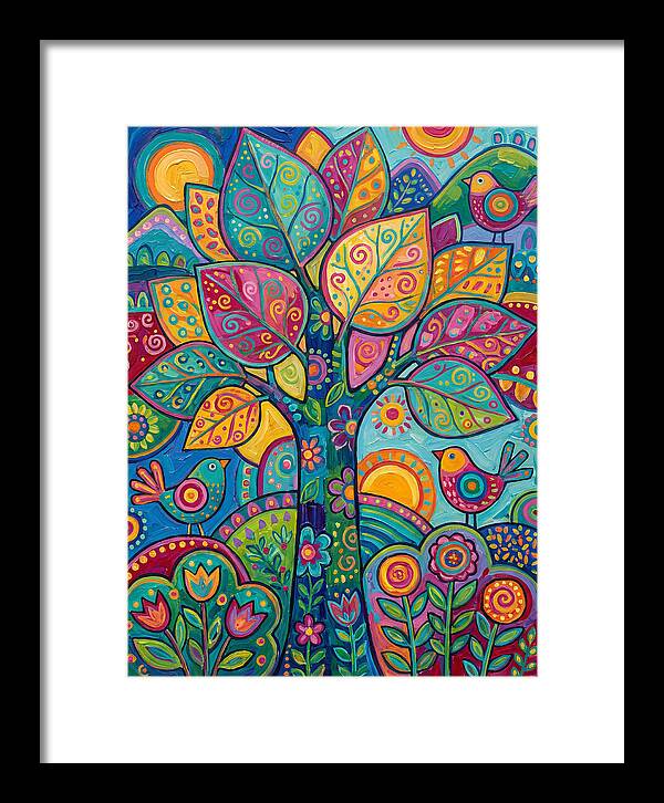 Colorful Aspen Tree Celebration