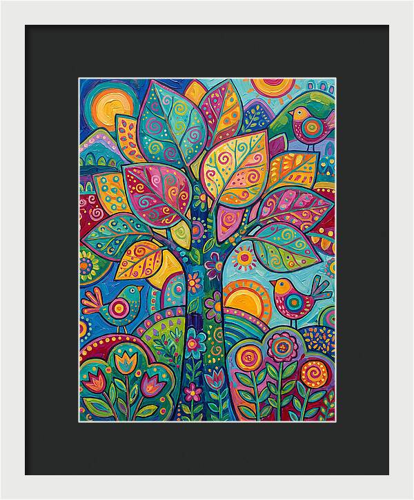 Colorful Aspen Tree Celebration