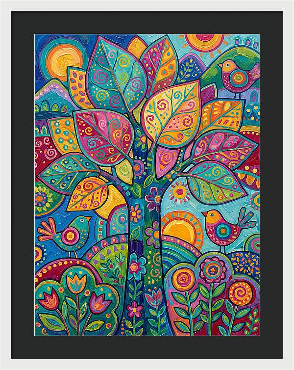 Colorful Aspen Tree Celebration