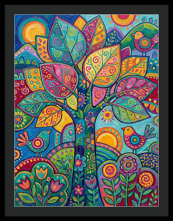 Colorful Aspen Tree Celebration