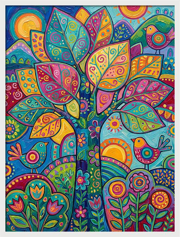 Colorful Aspen Tree Celebration