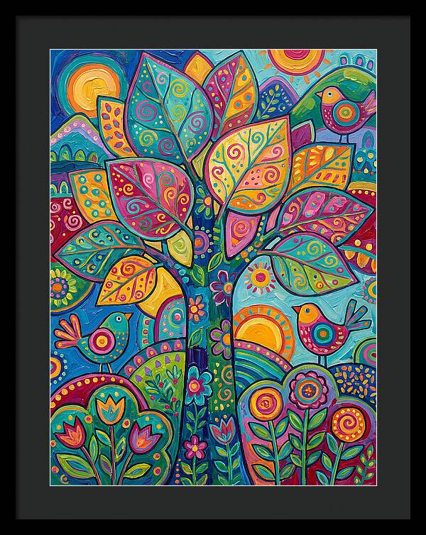 Colorful Aspen Tree Celebration