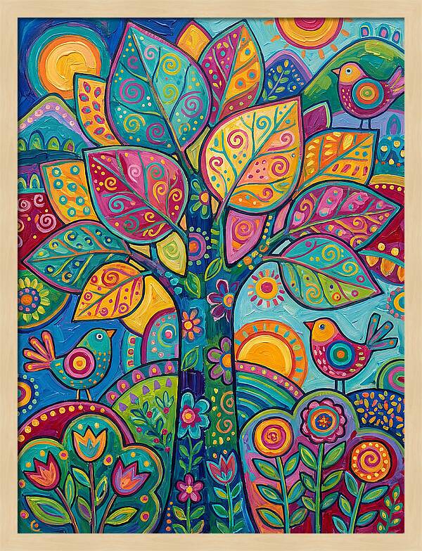 Colorful Aspen Tree Celebration