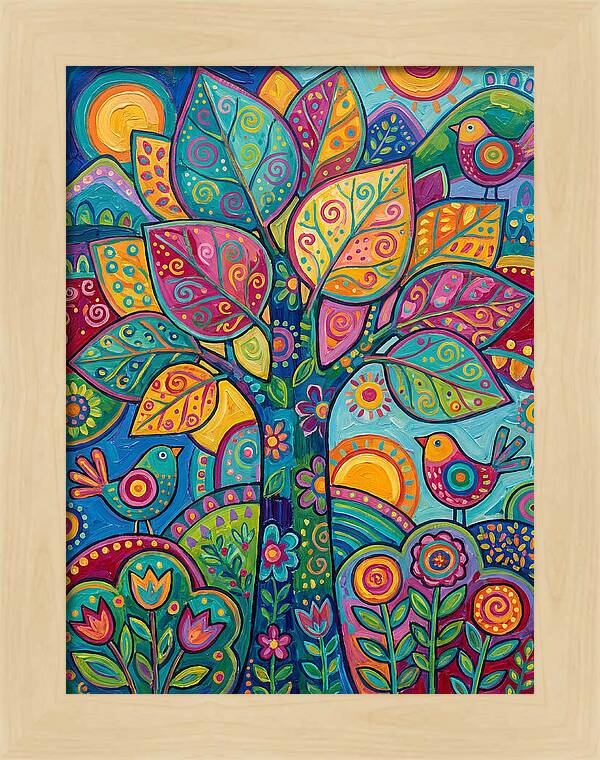 Colorful Aspen Tree Celebration