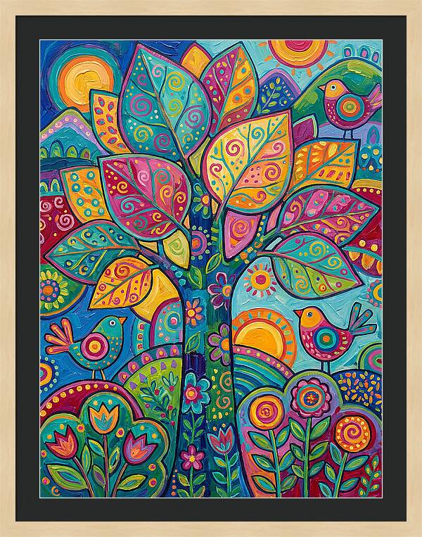 Colorful Aspen Tree Celebration