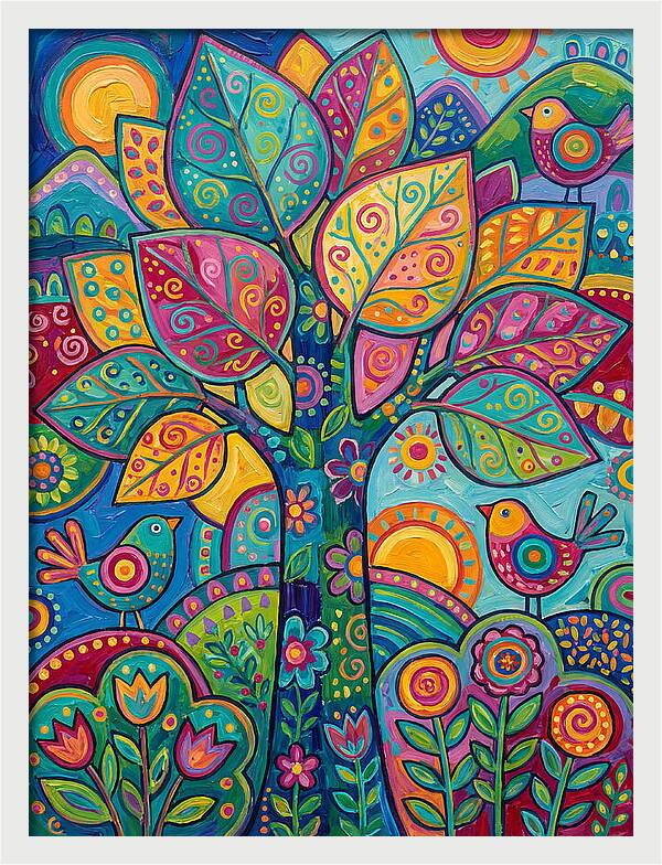 Colorful Aspen Tree Celebration