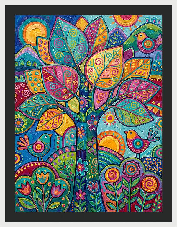 Colorful Aspen Tree Celebration