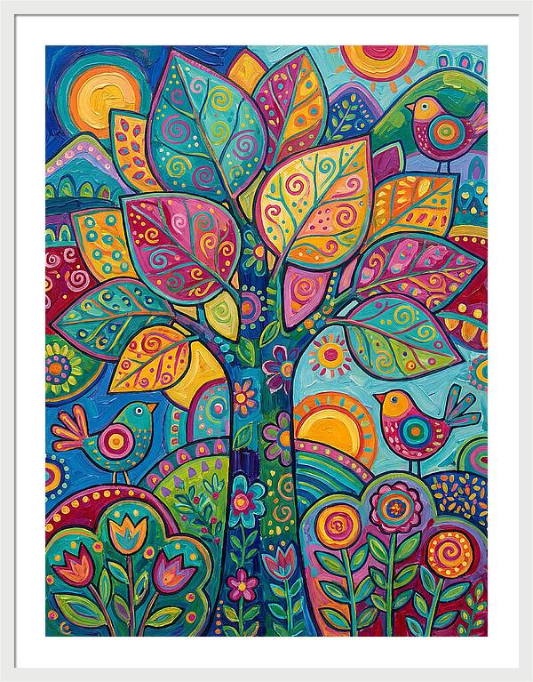 Colorful Aspen Tree Celebration