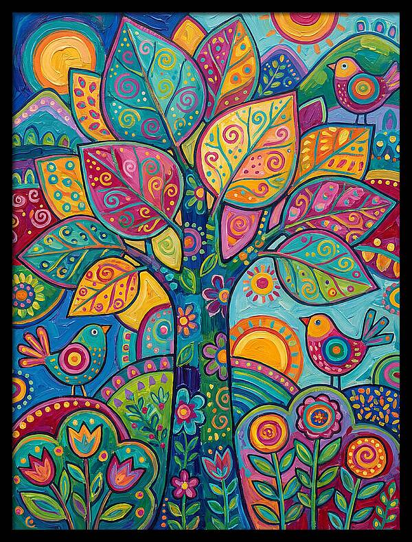 Colorful Aspen Tree Celebration