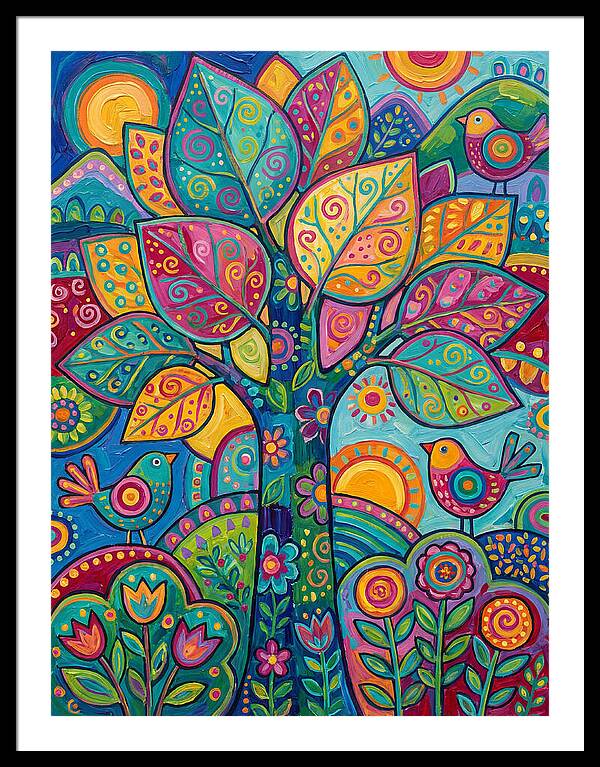 Colorful Aspen Tree Celebration