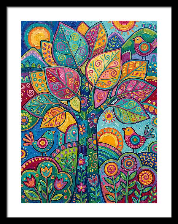 Colorful Aspen Tree Celebration