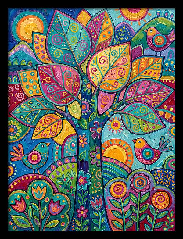 Colorful Aspen Tree Celebration
