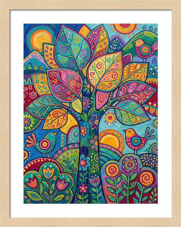 Colorful Aspen Tree Celebration