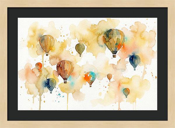 Colorful Balloons Floating Above 4445