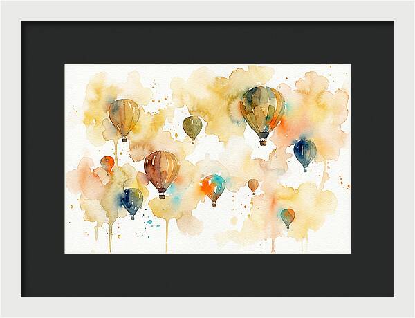 Colorful Balloons Floating Above 4445