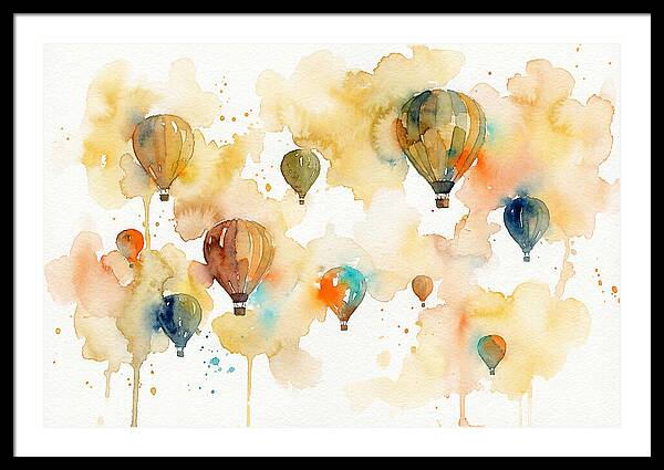 Colorful Balloons Floating Above 4445