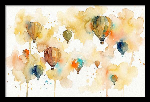 Colorful Balloons Floating Above 4445