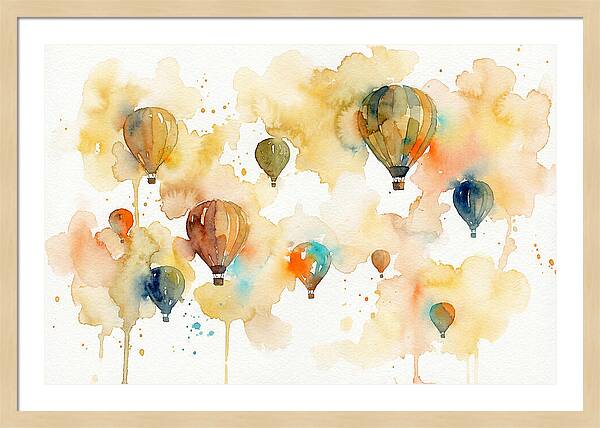 Colorful Balloons Floating Above 4445