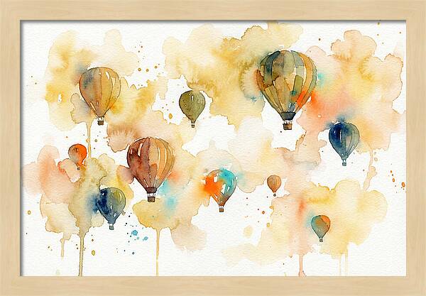 Colorful Balloons Floating Above 4445