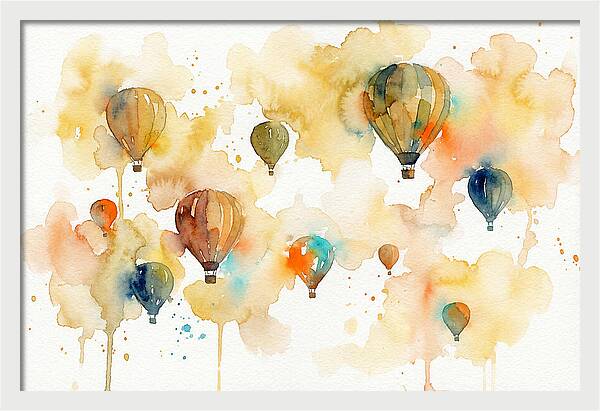 Colorful Balloons Floating Above 4445