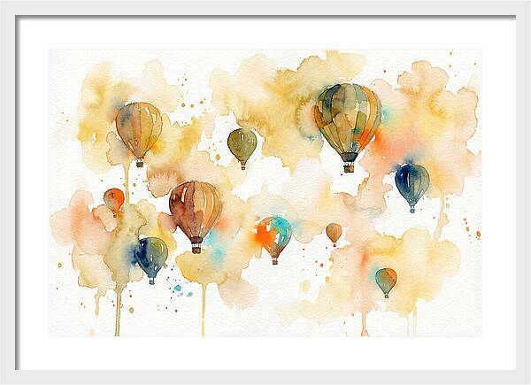 Colorful Balloons Floating Above 4445