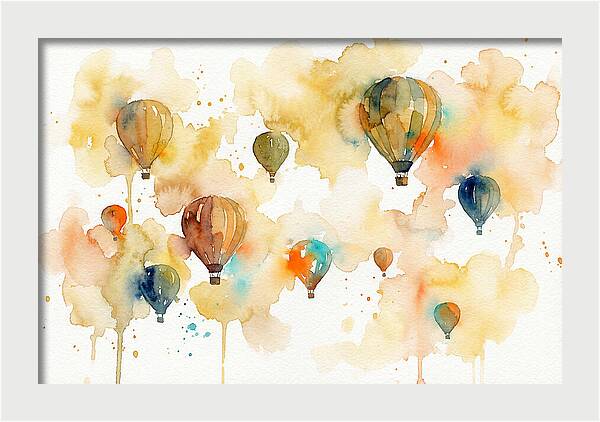 Colorful Balloons Floating Above 4445