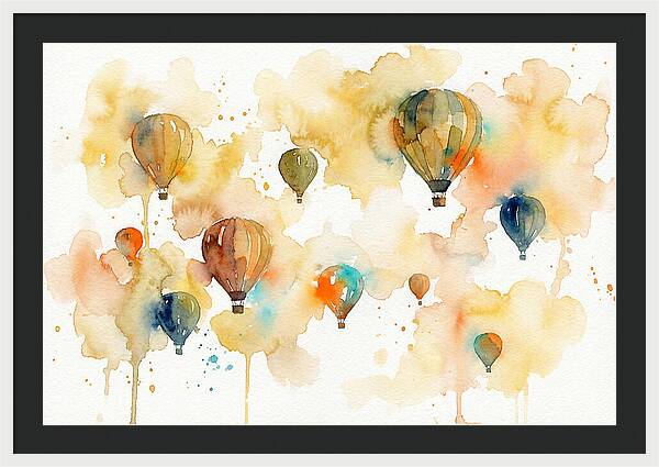 Colorful Balloons Floating Above 4445