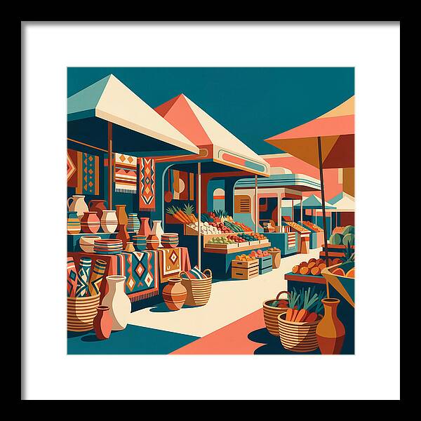 Colorful Bazaar Atmosphere