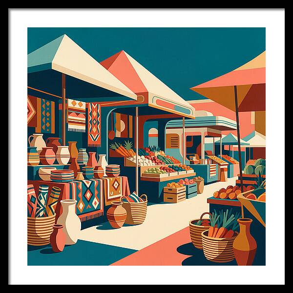 Colorful Bazaar Atmosphere