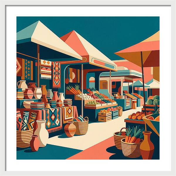 Colorful Bazaar Atmosphere