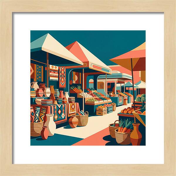 Colorful Bazaar Atmosphere