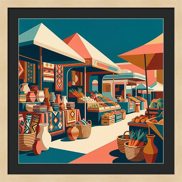 Colorful Bazaar Atmosphere