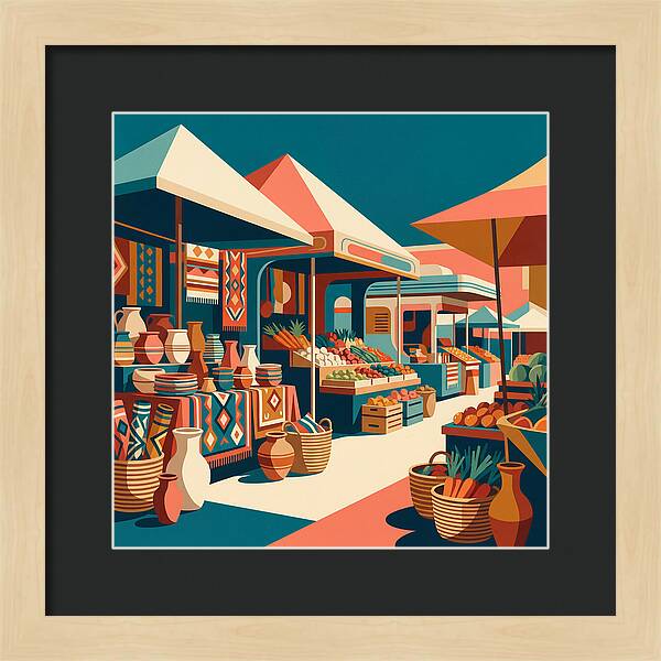 Colorful Bazaar Atmosphere