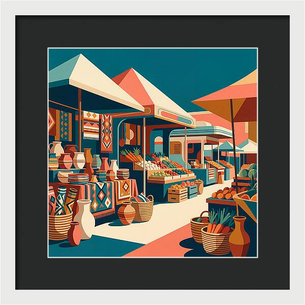 Colorful Bazaar Atmosphere