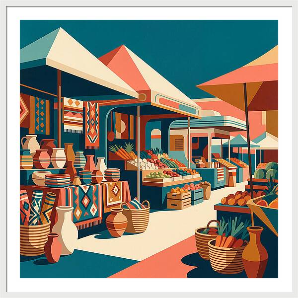 Colorful Bazaar Atmosphere