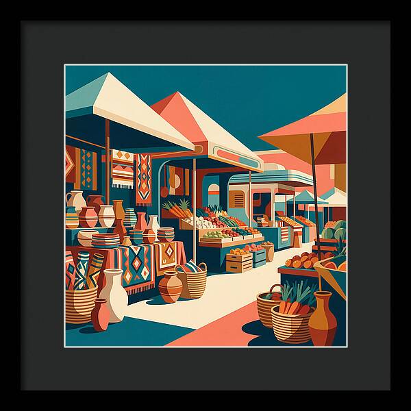 Colorful Bazaar Atmosphere