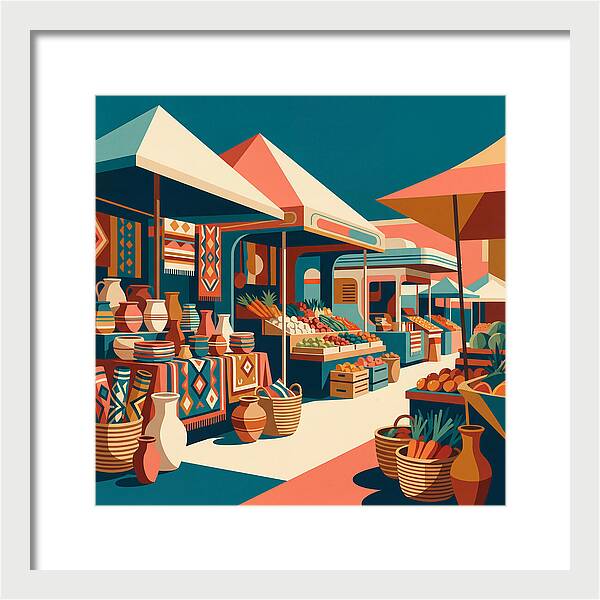 Colorful Bazaar Atmosphere