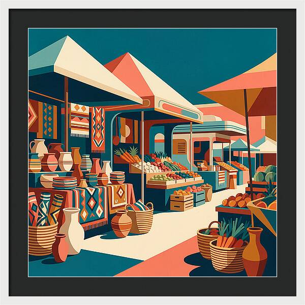 Colorful Bazaar Atmosphere