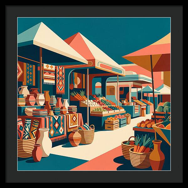 Colorful Bazaar Atmosphere