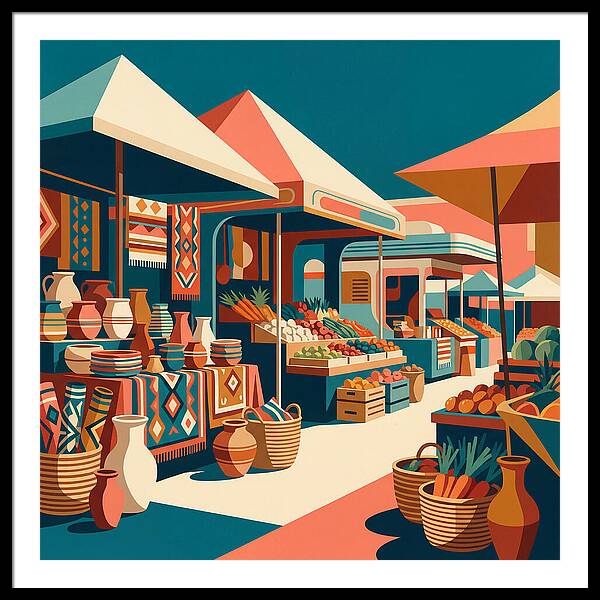 Colorful Bazaar Atmosphere