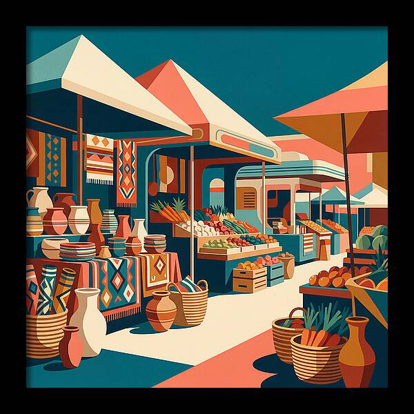 Colorful Bazaar Atmosphere