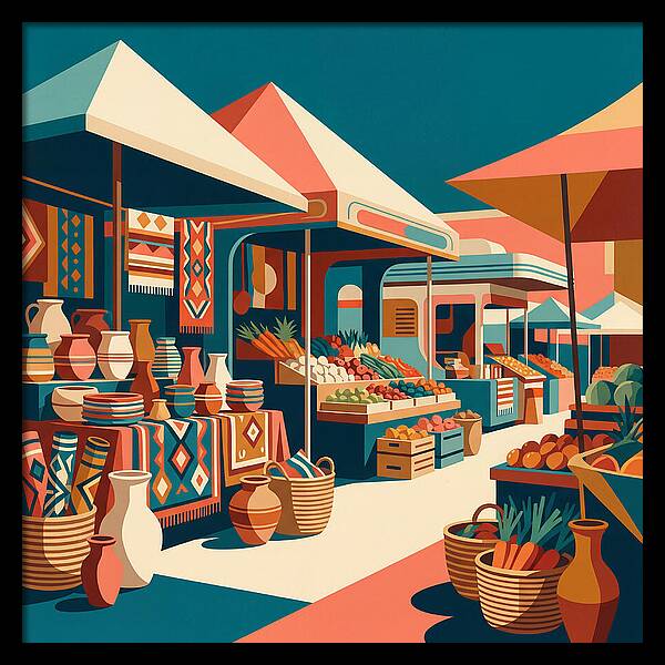 Colorful Bazaar Atmosphere