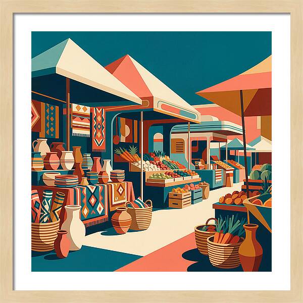 Colorful Bazaar Atmosphere