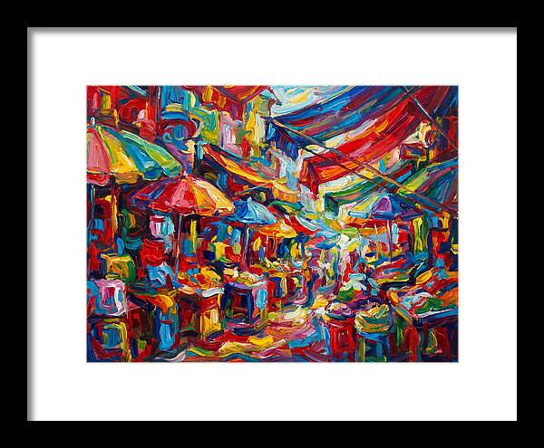 Colorful Bazaar Encounter
